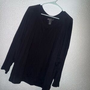 Lane Bryant Elegant Black Light Sweater